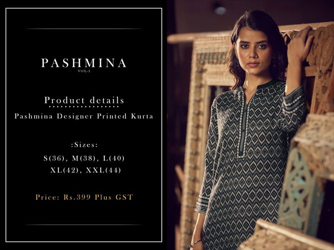 Pashmina 1 By Top Dot Designer Pashmina Kurtis Catalog